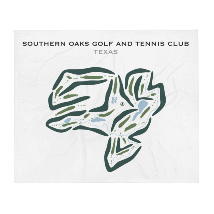 Southern Oaks Golf & Tennis Club, Texas - Printed Golf Courses