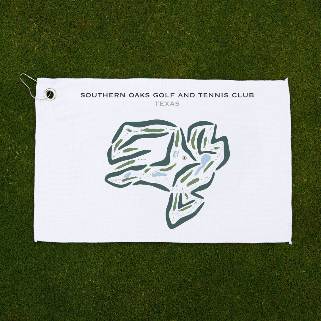 Southern Oaks Golf & Tennis Club, Texas - Printed Golf Courses