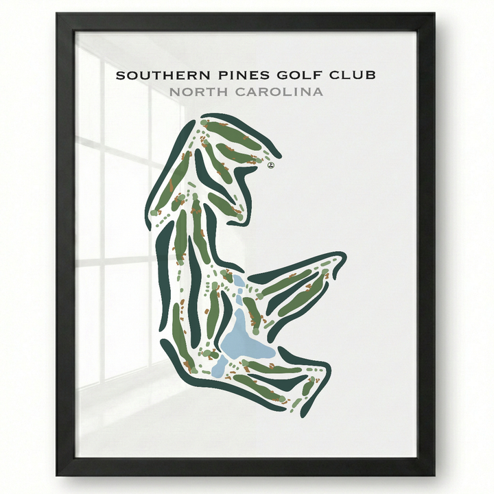 Southern Pines Golf Club, North Carolina - Printed Golf Course
