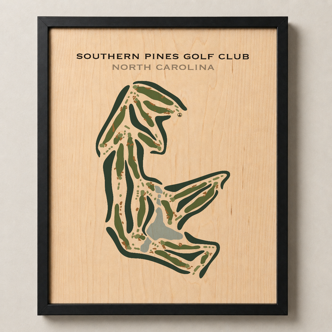 Southern Pines Golf Club, North Carolina - Printed Golf Course
