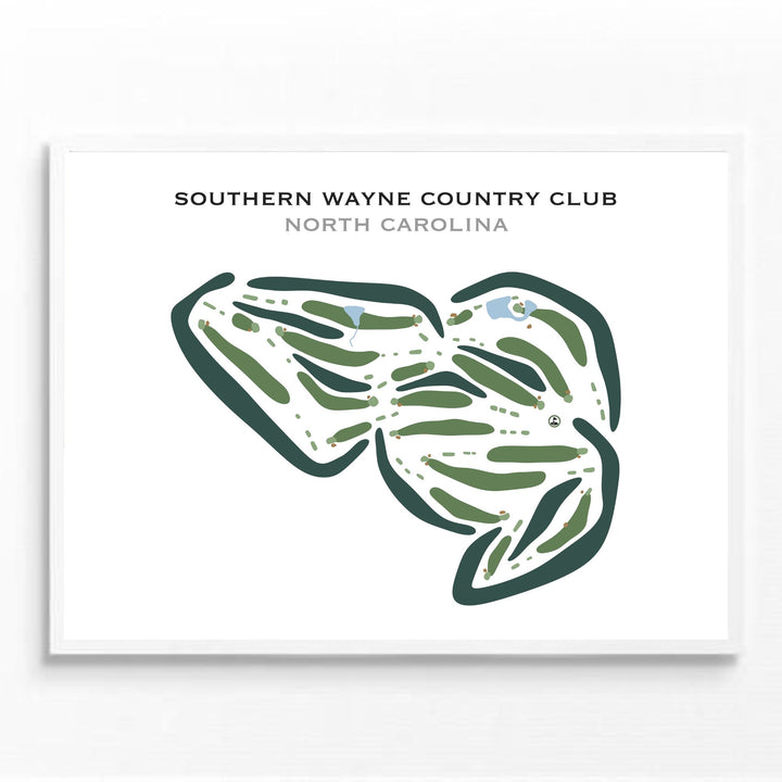 Southern Wayne Country Club, North Carolina - Printed Golf Courses