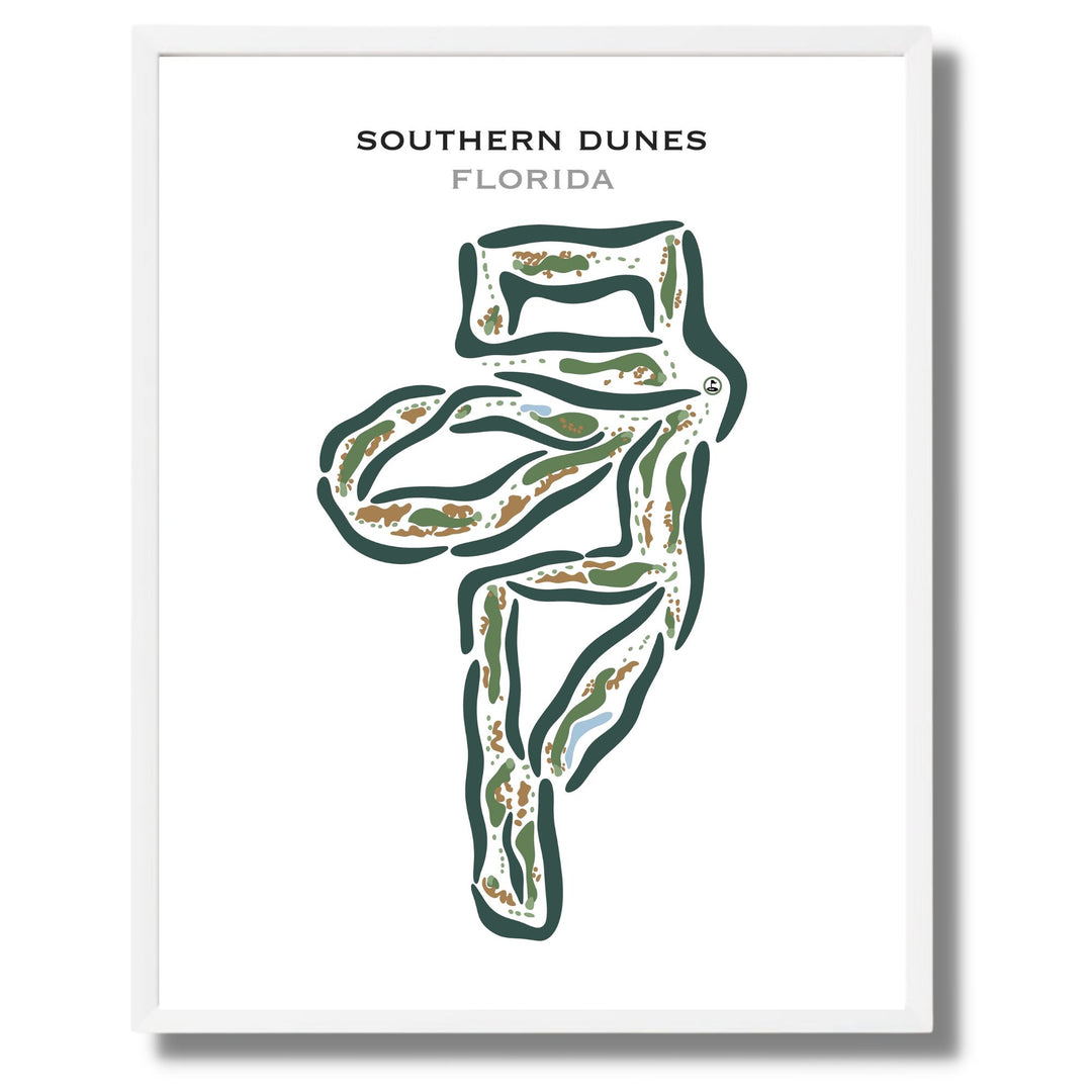 Southern Dunes, Florida - Printed Golf Courses
