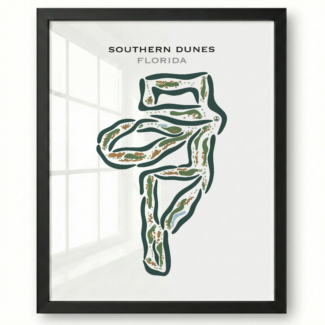 Southern Dunes, Florida - Printed Golf Courses