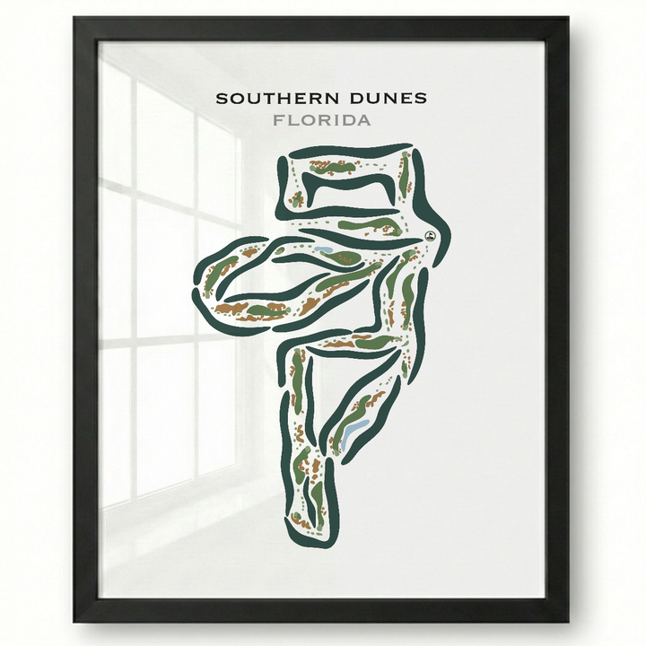 Southern Dunes, Florida - Printed Golf Courses