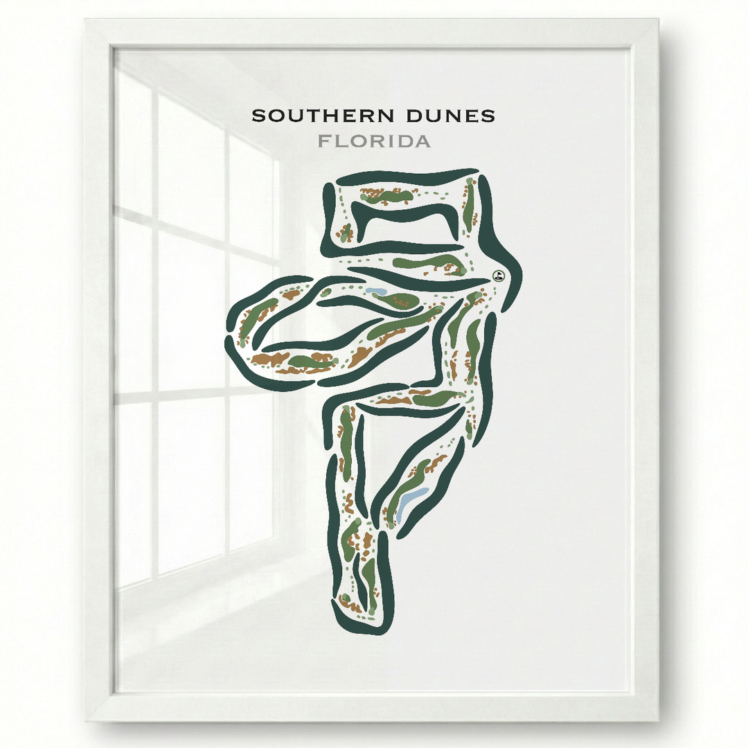 Southern Dunes, Florida - Printed Golf Courses