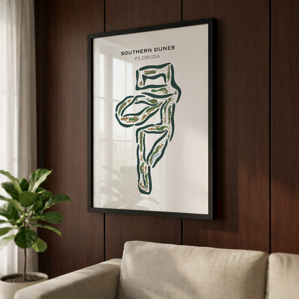 Southern Dunes, Florida - Printed Golf Courses