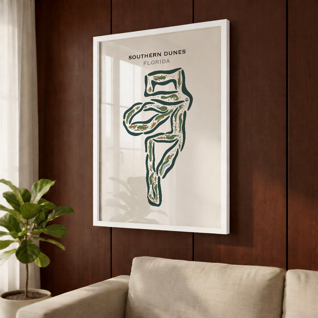 Southern Dunes, Florida - Printed Golf Courses