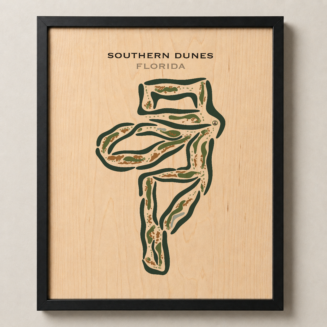 Southern Dunes, Florida - Printed Golf Courses