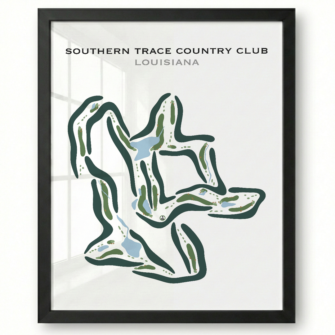 Southern Trace Country Club, Louisiana - Printed Golf Courses