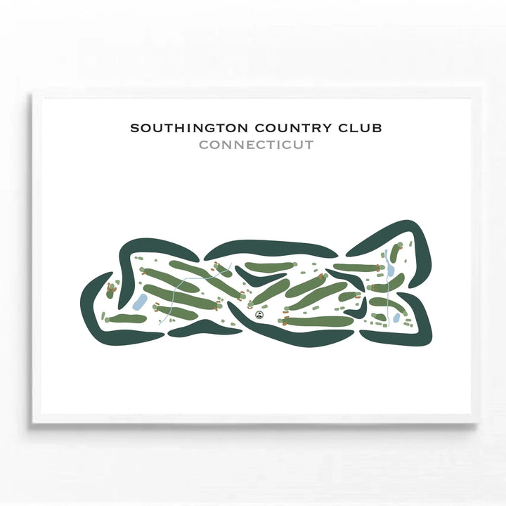 Southington Country Club, Connecticut - Printed Golf Courses