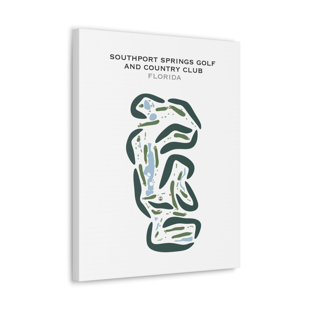 Southport Springs Golf and Country Club, Florida - Printed Golf Courses