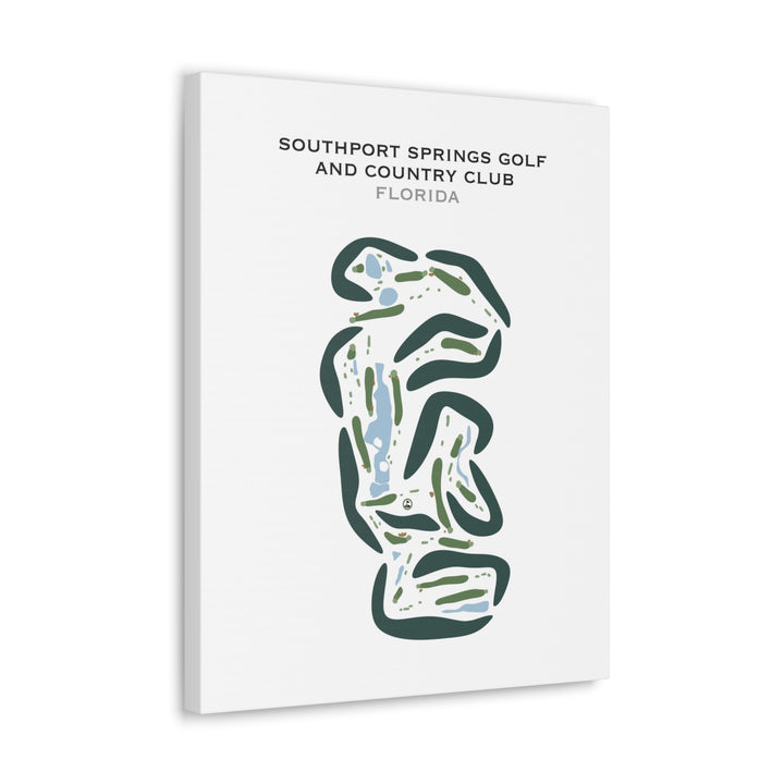 Southport Springs Golf and Country Club, Florida - Printed Golf Courses