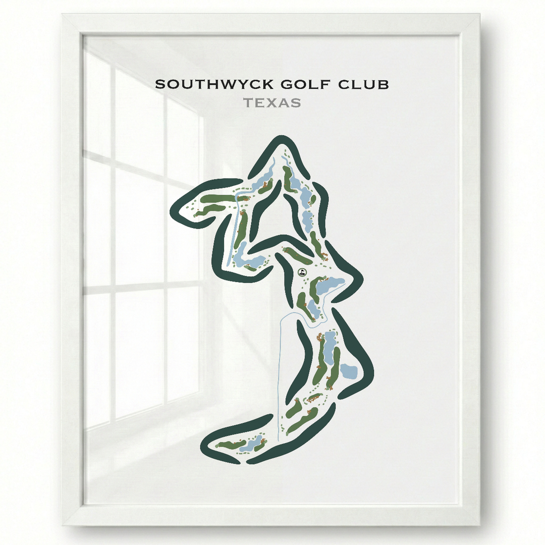 Southwyck Golf Club, Texas - Printed Golf Courses
