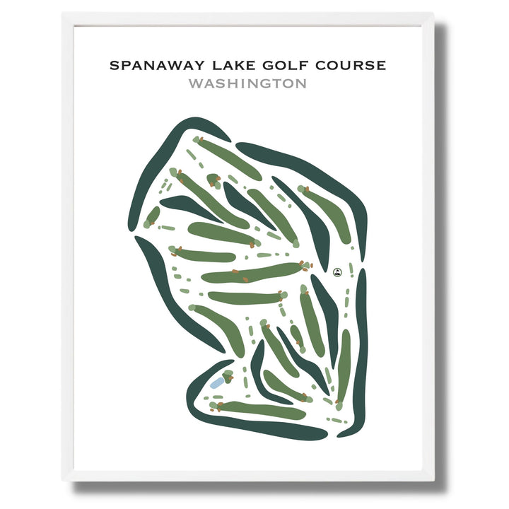 Lake Spanaway Golf Course, Washington - Printed Golf Courses