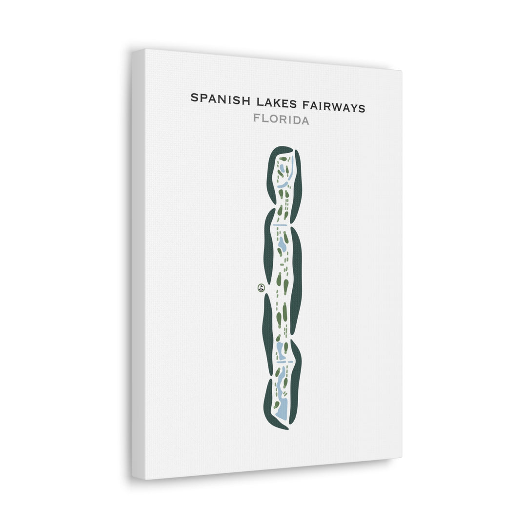 Spanish Lakes Fairways, Florida - Printed Golf Courses
