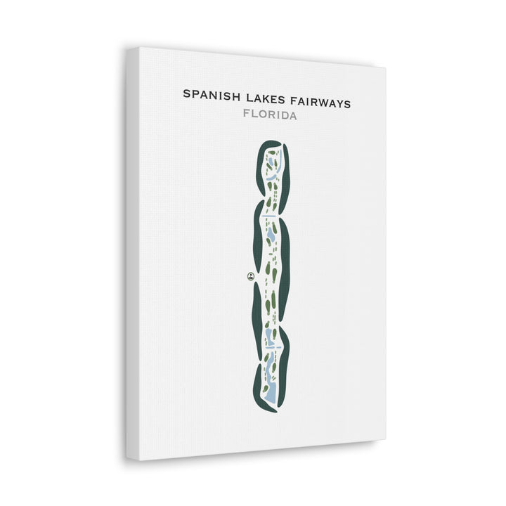 Spanish Lakes Fairways, Florida - Printed Golf Courses