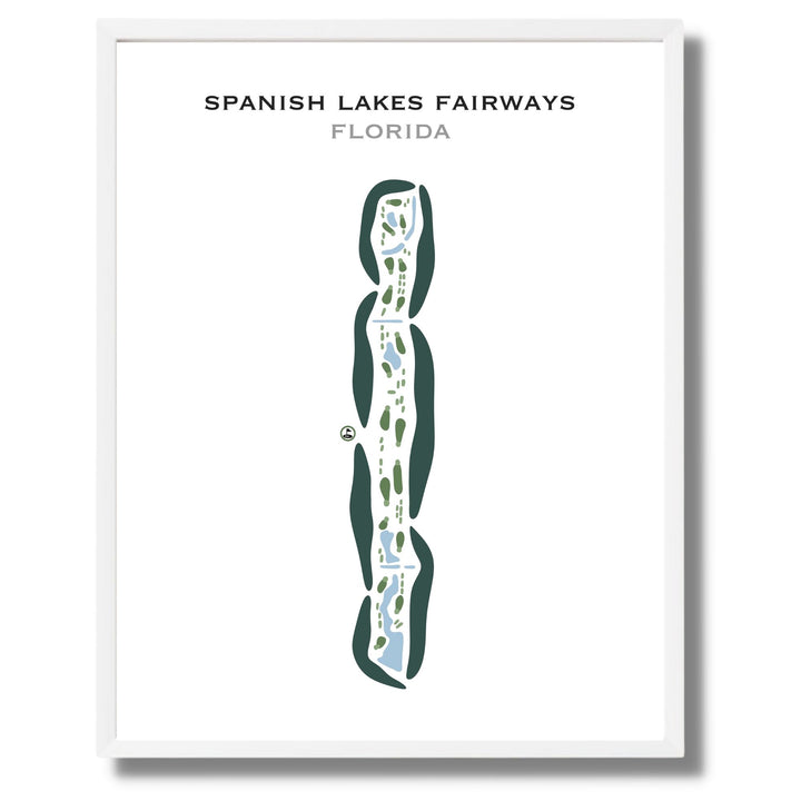 Spanish Lakes Fairways, Florida - Printed Golf Courses