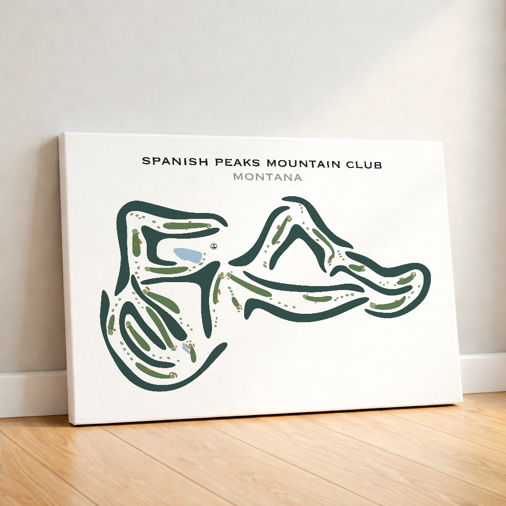 Spanish Peaks Mountain Club, Montana - Printed Golf Courses