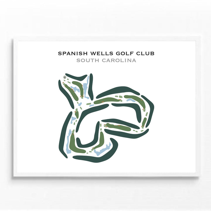 Spanish Wells Golf Club, South Carolina - Printed Golf Course