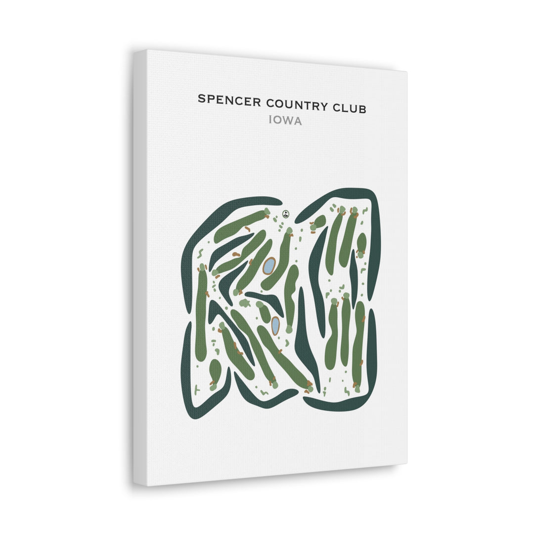 Spencer Country Club, Iowa - Printed Golf Courses