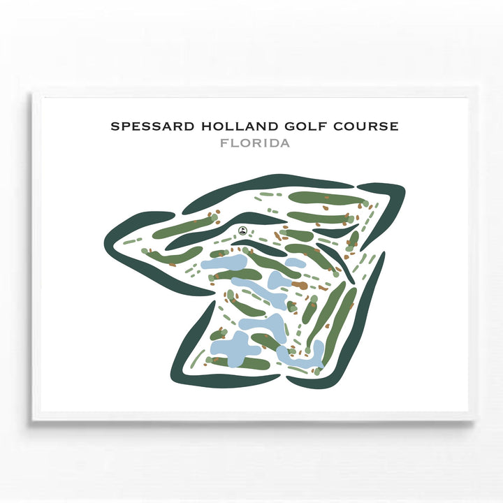 Spessard Holland Golf Course, Florida - Printed Golf Courses