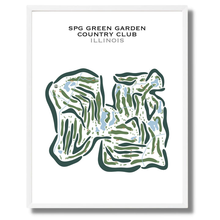 SPG Green Garden Country Club, Illinois - Printed Golf Courses