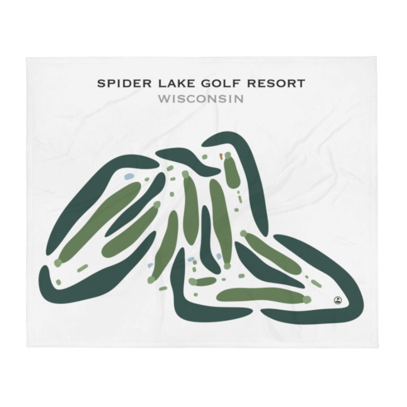 Spider Lake Golf Resort, Wisconsin - Printed Golf Courses