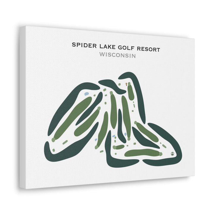 Spider Lake Golf Resort, Wisconsin - Printed Golf Courses