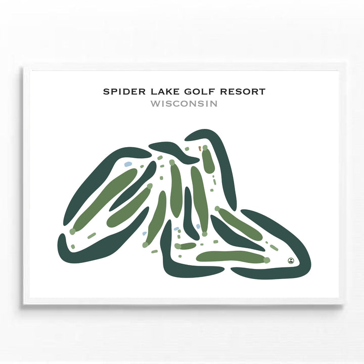Spider Lake Golf Resort, Wisconsin - Printed Golf Courses