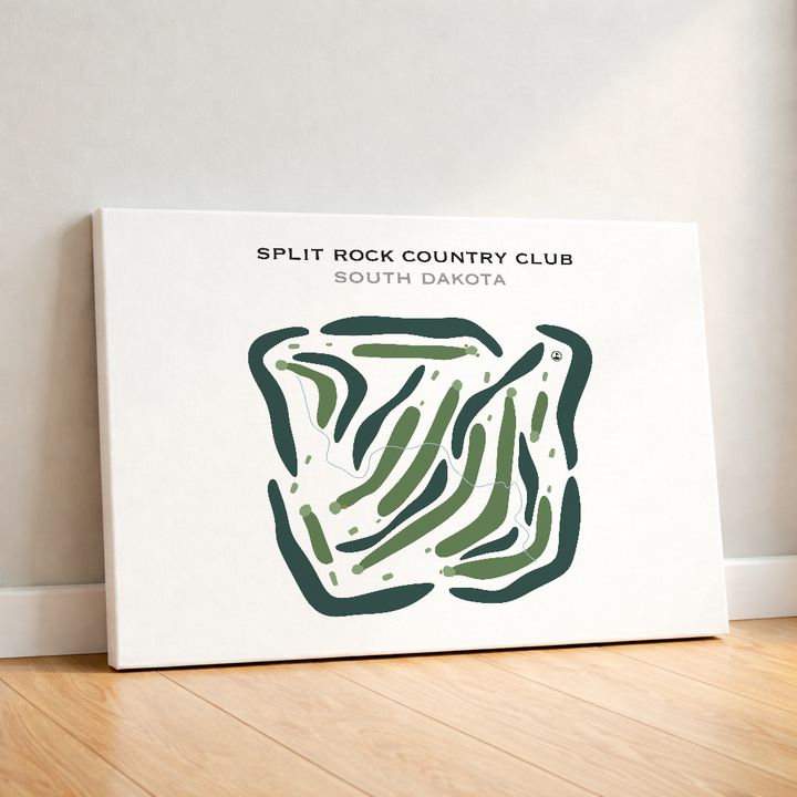 Split Rock Country Club, South Dakota - Printed Golf Courses