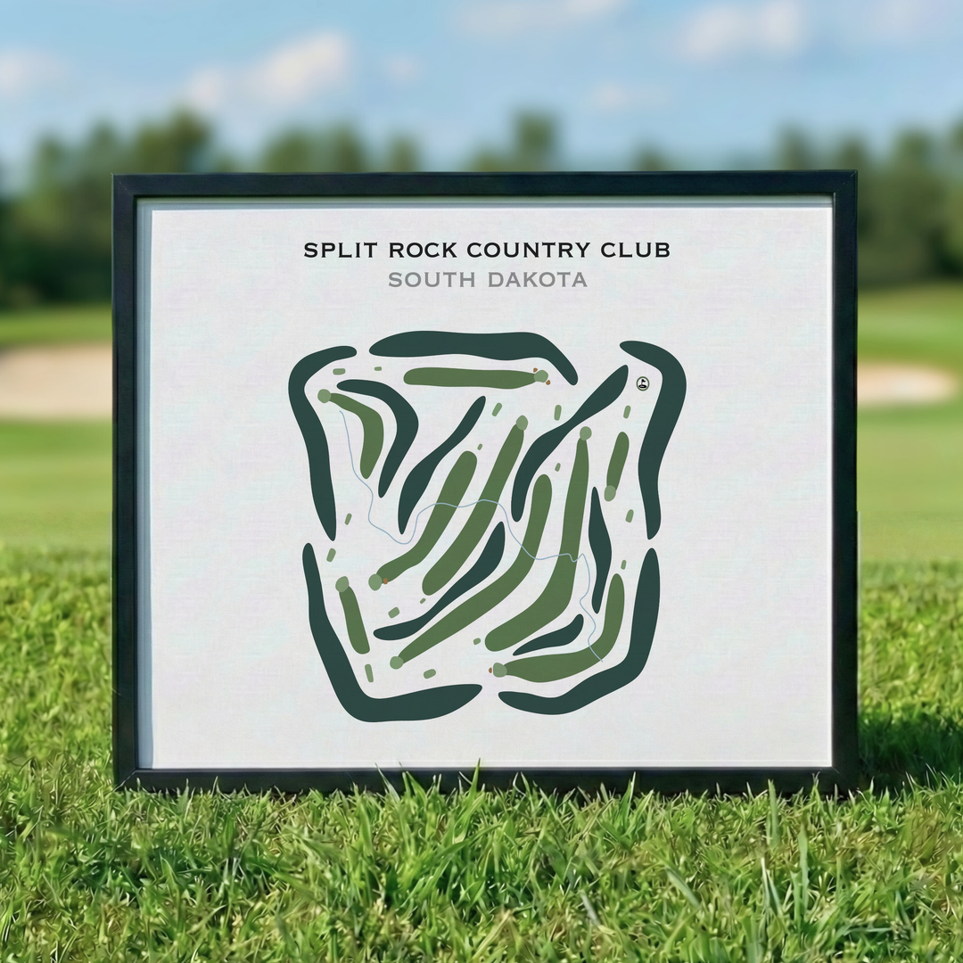 Split Rock Country Club, South Dakota - Printed Golf Courses