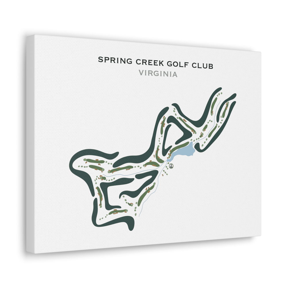 Spring Creek Golf Club, Virginia - Printed Golf Courses - Golf Course Prints