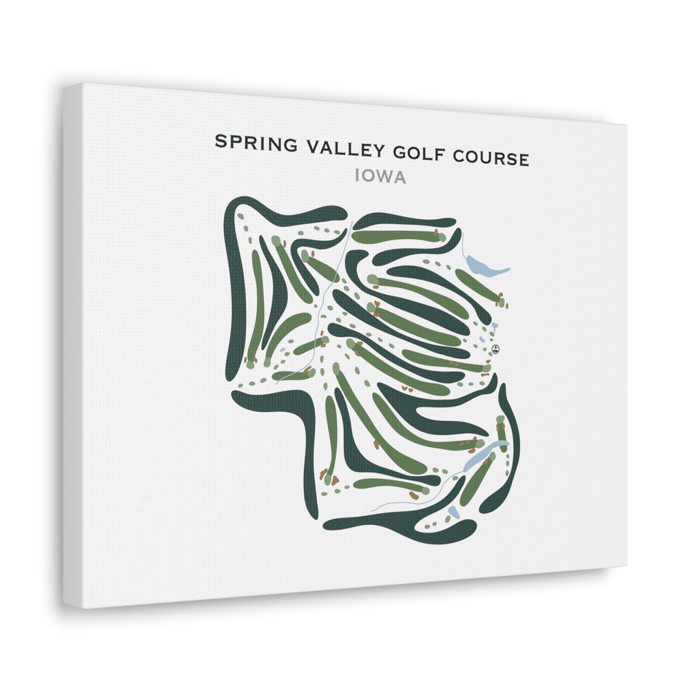 Spring Valley Golf Course, Iowa - Printed Golf Courses - Golf Course Prints