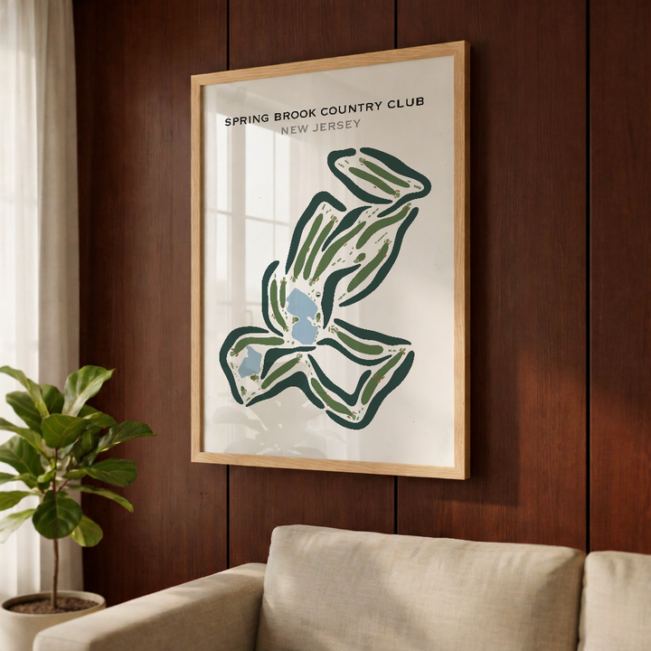 Spring Brook Country Club, New Jersey - Printed Golf Courses