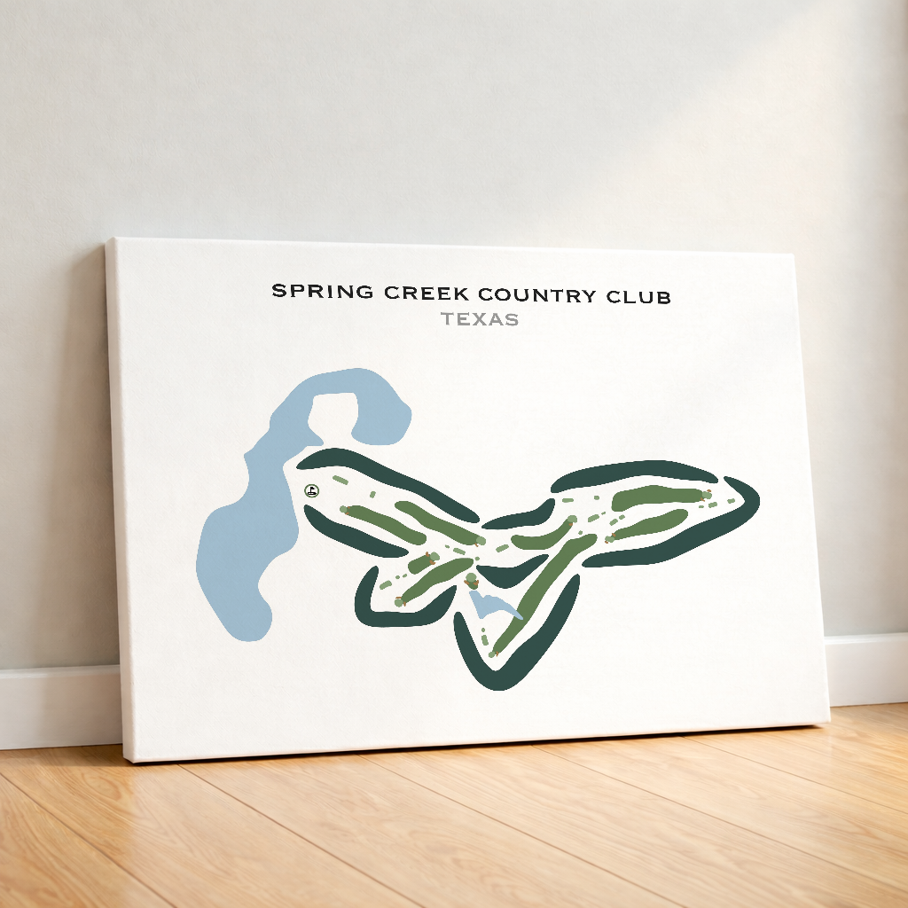Spring Creek Country Club, Texas - Printed Golf Courses