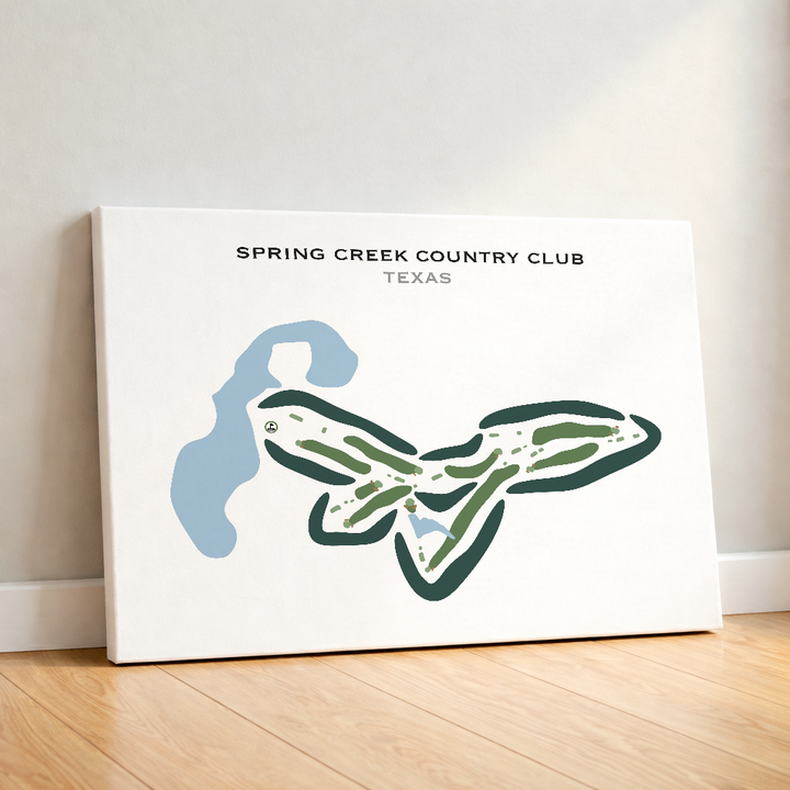 Spring Creek Country Club, Texas - Printed Golf Courses