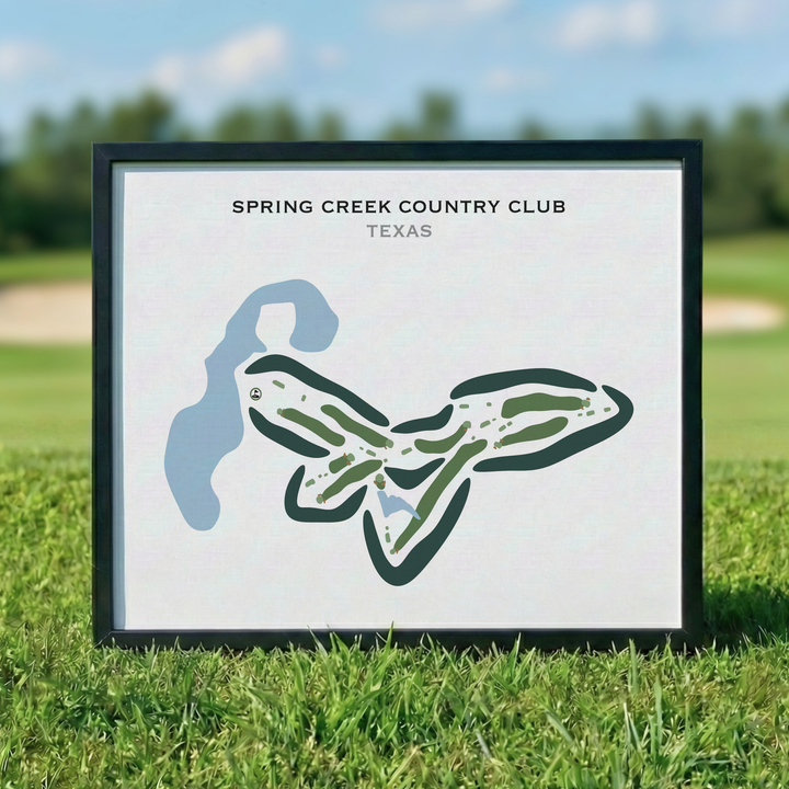 Spring Creek Country Club, Texas - Printed Golf Courses