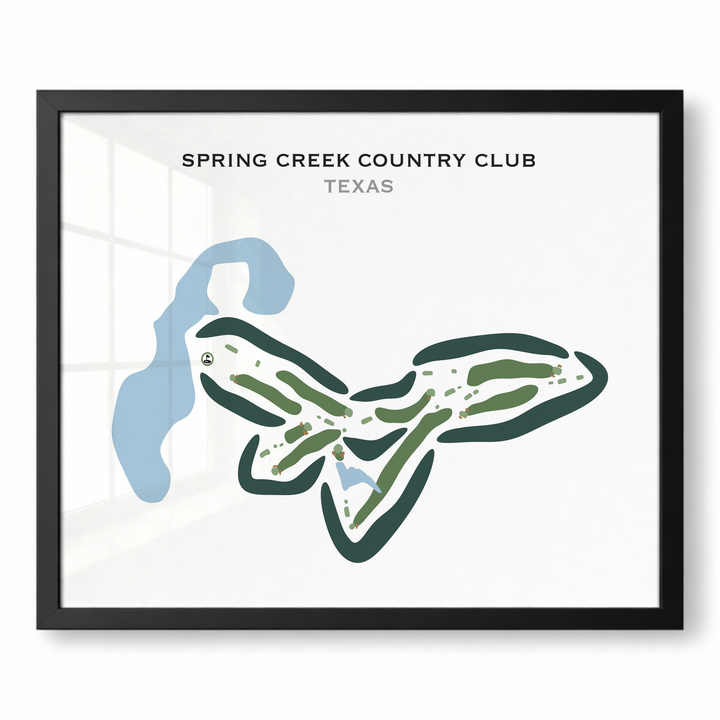 Spring Creek Country Club, Texas - Printed Golf Courses