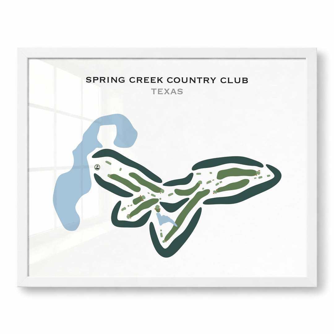 Spring Creek Country Club, Texas - Printed Golf Courses