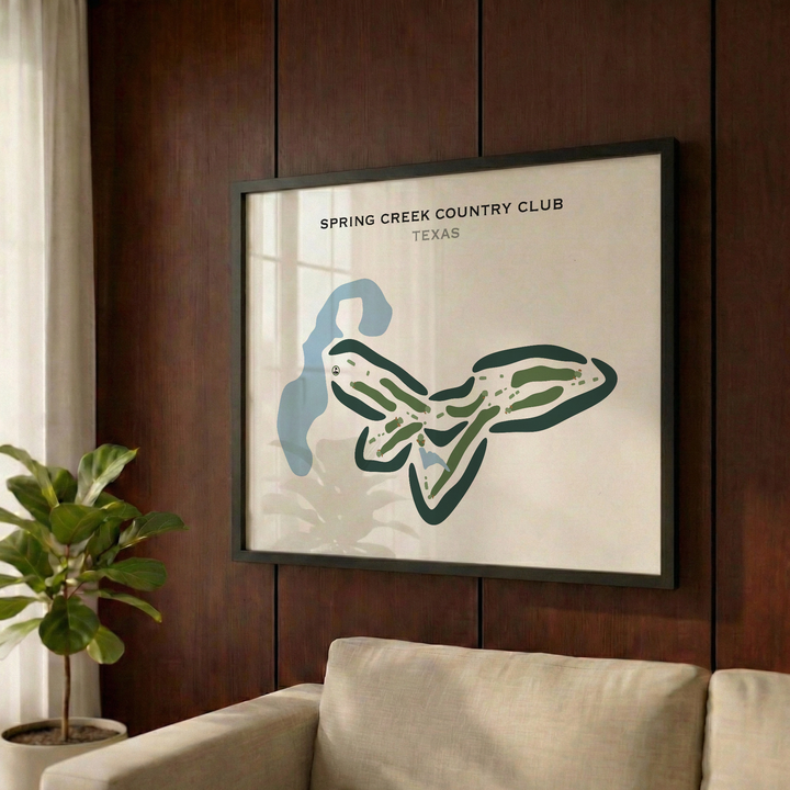 Spring Creek Country Club, Texas - Printed Golf Courses
