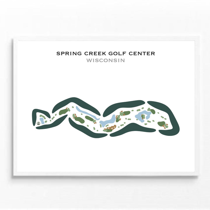 Spring Creek Golf Center, Wisconsin - Printed Golf Courses