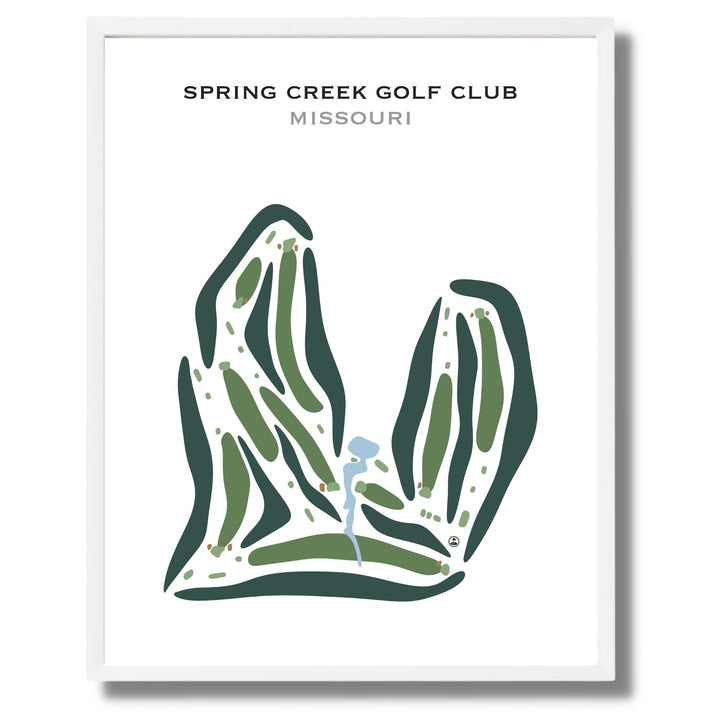 Spring Creek Golf Club, Missouri - Printed Golf Courses