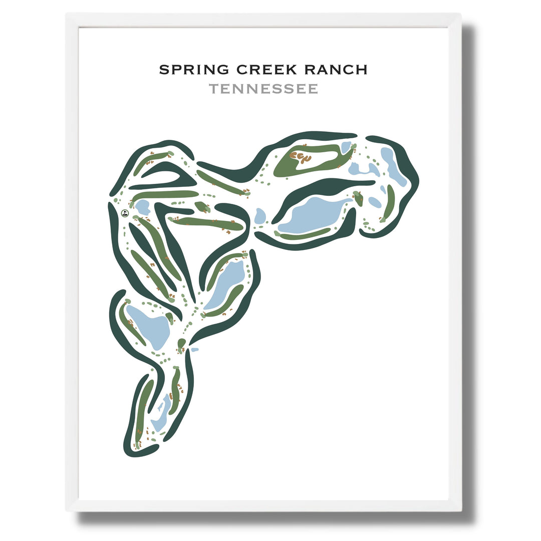 Spring Creek Ranch, Tennessee - Printed Golf Courses