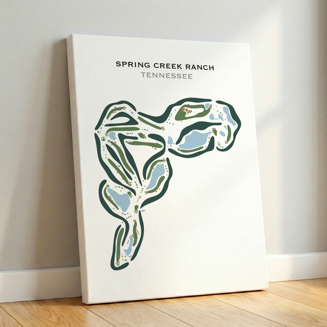 Spring Creek Ranch, Tennessee - Printed Golf Courses