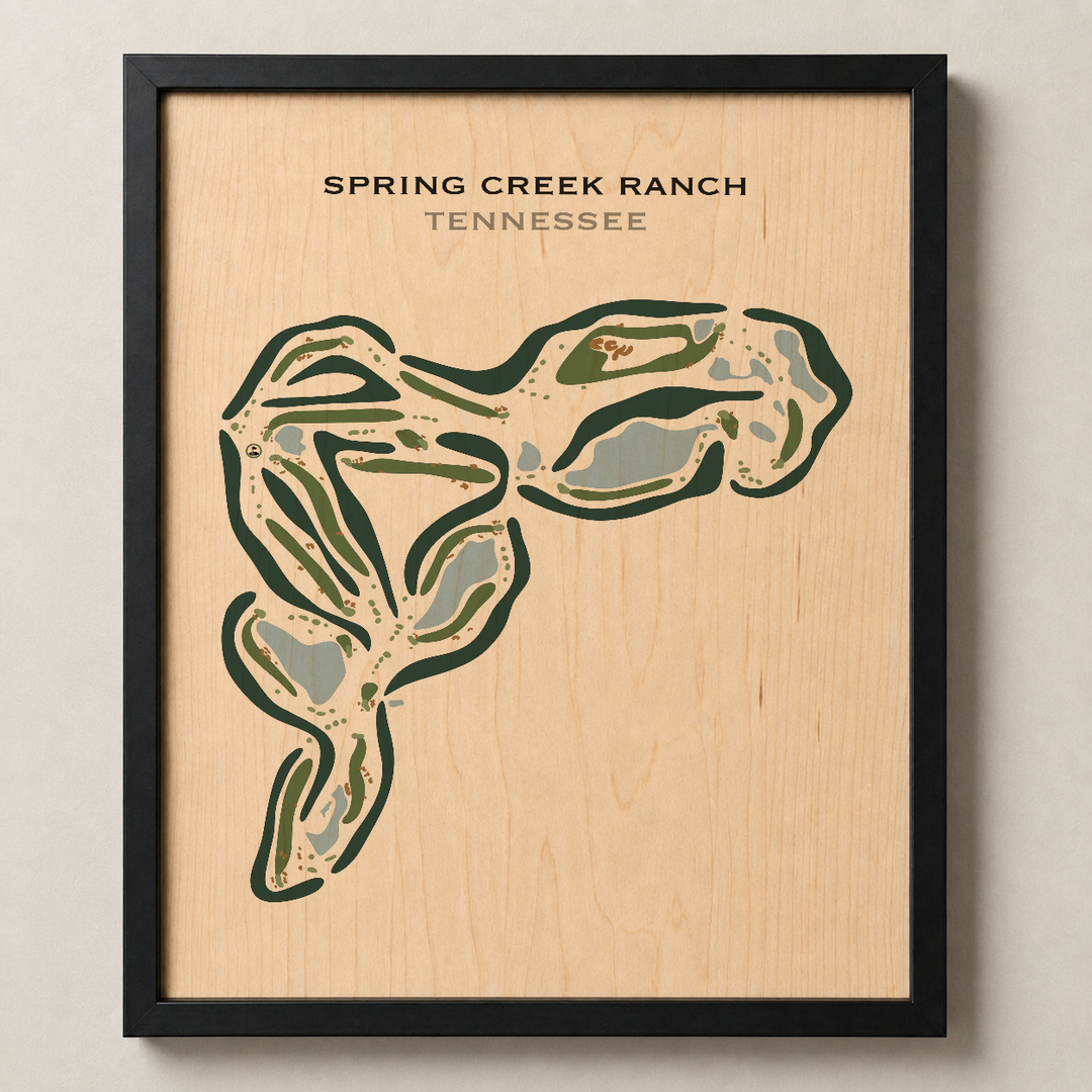 Spring Creek Ranch, Tennessee - Printed Golf Courses