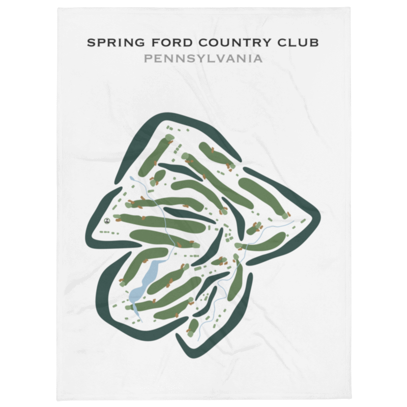 Spring Ford Country Club, Pennsylvania - Printed Golf Courses