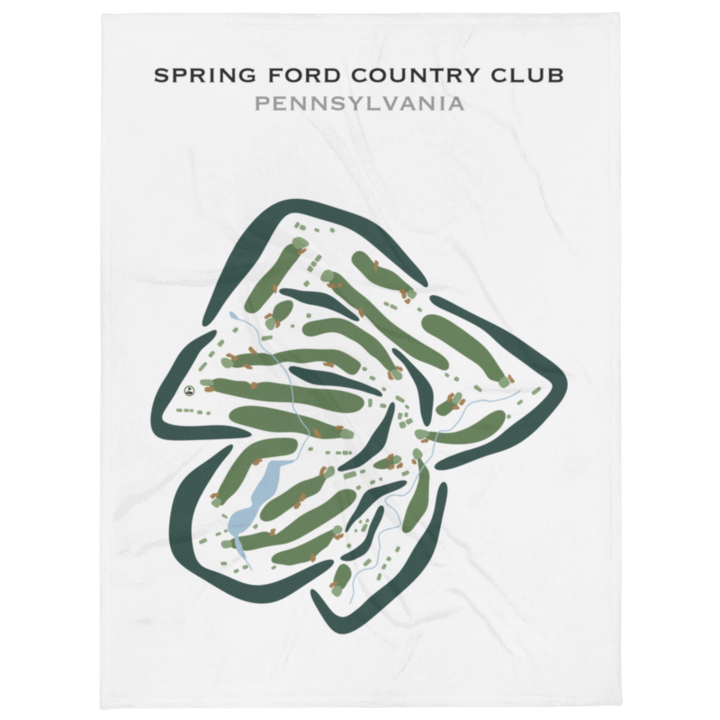 Spring Ford Country Club, Pennsylvania - Printed Golf Courses