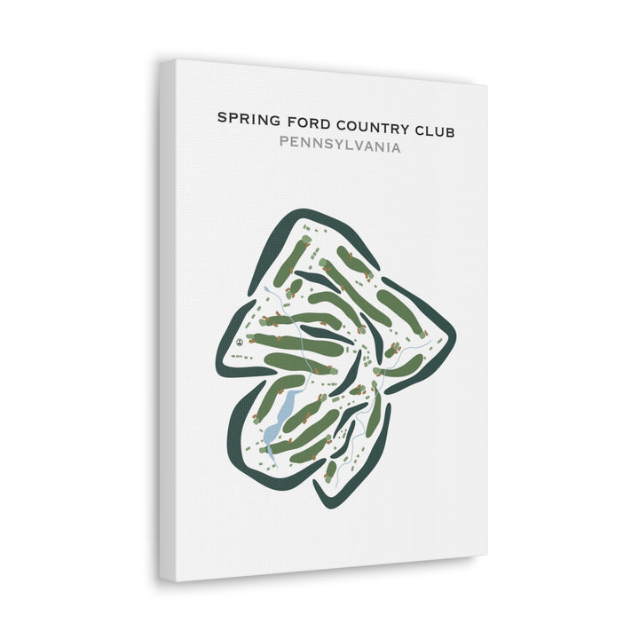 Spring Ford Country Club, Pennsylvania - Printed Golf Courses