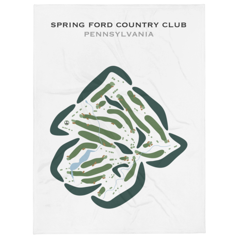 Spring Ford Country Club, Pennsylvania - Printed Golf Courses