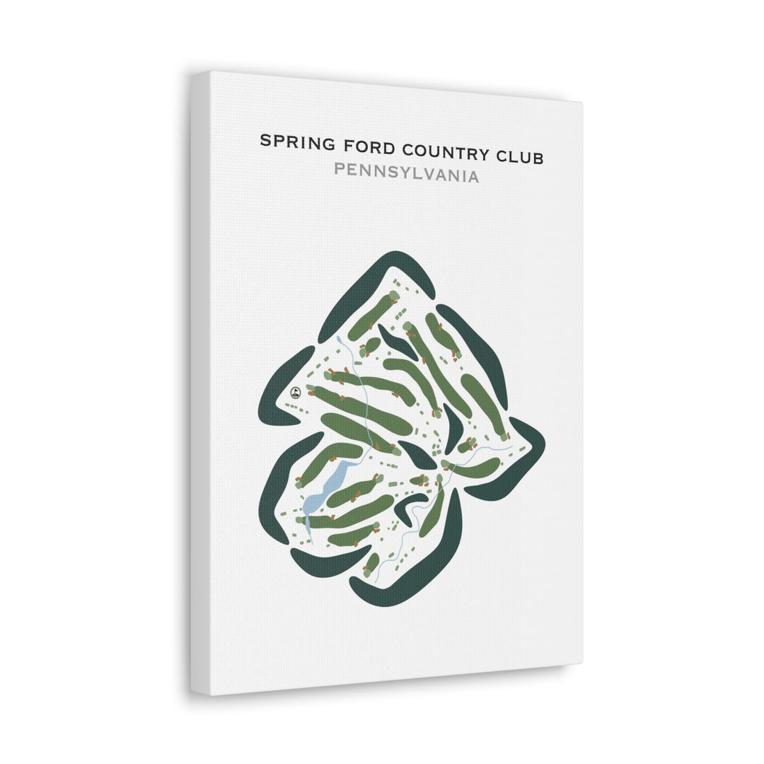 Spring Ford Country Club, Pennsylvania - Printed Golf Courses